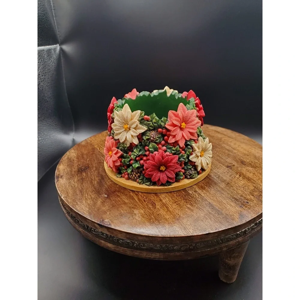 Candle Cuddlers, Christmas Poinsettias